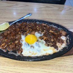 Pork sisig with egg Pork sisig with egg