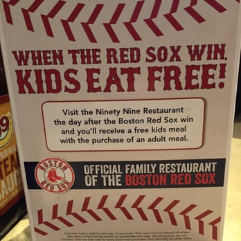 99 Restaurants - Kids eat free with Red Sox win!! - Pubs Near Me - Londonderry, New Hampshire
