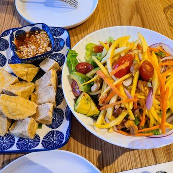 Kin'd - Fried Tofu and Mango Salad - Thai Near Me - Fresh Meadows, New York Kin'd - Fried Tofu and Mango Salad - Thai Near Me - Fresh Meadows, New York
