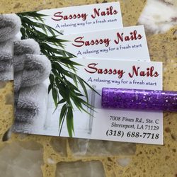 Sassy Nails - Business card!