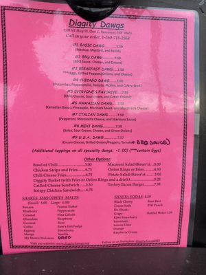 Menu photo 4 Diggity Dawgs Vancouver, WA
