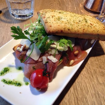 Black And Blue - Beef carpaccio with foccasia :) - Steakhouses Near Me - Amsterdam, New Hampshire