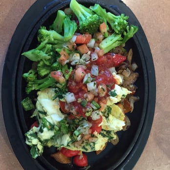 Denny's - Vege skillet with salsa! - American Near Me - Corona, California Denny's - Vege skillet with salsa! - American Near Me - Corona, California