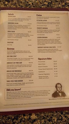 Menu photo 2 Kilbourn City Grill Wisconsin Dells, WI Menu photo 2 Kilbourn City Grill Wisconsin Dells, WI