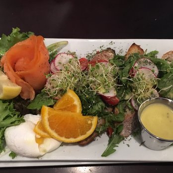 Bay Local Eatery - Avocado toast w/ salmon. Would not recommend. Very messy and awkward to eat. I'm sure there's 1,000 other items that would be better. - Breakfast & Brunch Near Me - Virginia Beach, Virginia