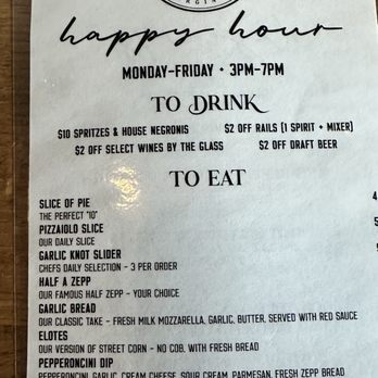 Cooper Mill - Happy Hour - Pizza Near Me - Alexandria, Virginia