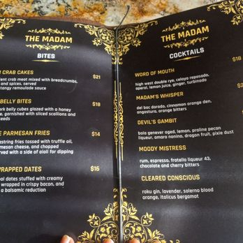 The Madam - Food & Cocktails - Speakeasies Near Me - Scottsdale, Arizona