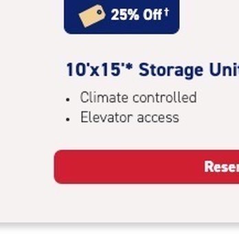 CubeSmart Self Storage - Current rate on their site for my unit - 9/26/23 - Self Storage Near Me - Queen Creek, Arizona