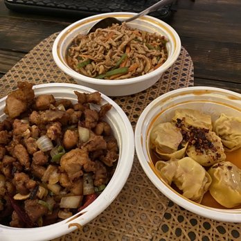 Wei Williamsburg - Wei's Spicy Chicken (yum!), Wei's Favorite Chicken (not as good as spicy chicken), Spicy Peanut Wonton (pretty good) - Chinese Near Me - Brooklyn, New York Wei Williamsburg - Wei's Spicy Chicken (yum!), Wei's Favorite Chicken (not as good as spicy chicken), Spicy Peanut Wonton (pretty good) - Chinese Near Me - Brooklyn, New York