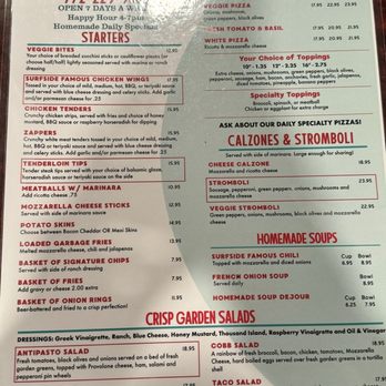 Brock's Surfside Grill & Pizzeria - Menu - Pizza Near Me - Jensen Beach, Florida