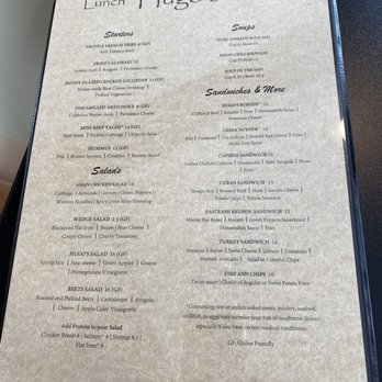 Hugo’s - Menu - New American Near Me - Glenwood Springs, Colorado Hugo’s - Menu - New American Near Me - Glenwood Springs, Colorado