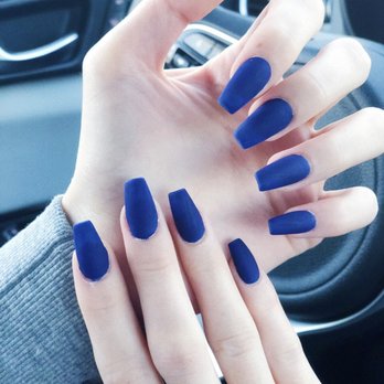 GT Nails And Spa - matte navy, coffin shape - Nail Salons Near Me - Foothill Ranch, California GT Nails And Spa - matte navy, coffin shape - Nail Salons Near Me - Foothill Ranch, California
