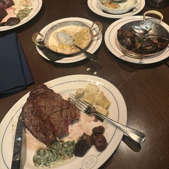 Stock & Bond - 16oz Prime New York Strip  Creamed Spinach Roasted Mushrooms Mac & Cheese - Steakhouses Near Me - Oklahoma City, Oklahoma