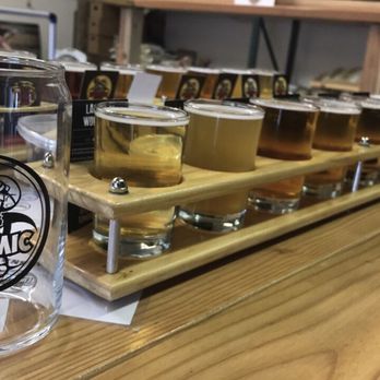 Epidemic Ales - Flight that they had a Groupon for, which also came with the cup. - Breweries Near Me - Concord, California Epidemic Ales - Flight that they had a Groupon for, which also came with the cup. - Breweries Near Me - Concord, California