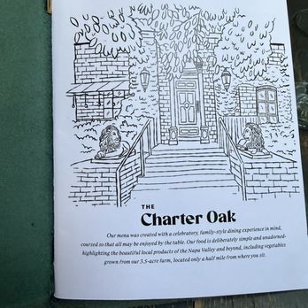 The Charter Oak Restaurant - Menu - New American Near Me - St Helena, California The Charter Oak Restaurant - Menu - New American Near Me - St Helena, California