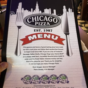 Chicago Pizza - Pizza Near Me - Cape Coral, Florida Chicago Pizza - Pizza Near Me - Cape Coral, Florida