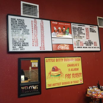 Little Bitty Burger Barn - Menu - Burgers Near Me - Houston, Texas
