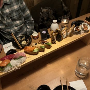 Izakaya Nana - Meter Long Sashimi Platter - Izakaya Near Me - Queens, New York Izakaya Nana - Meter Long Sashimi Platter - Izakaya Near Me - Queens, New York