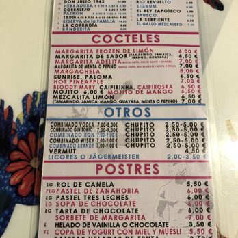 La Adelita - Drinks and desserts - Mexican Near Me - Barcelona, B La Adelita - Drinks and desserts - Mexican Near Me - Barcelona, B
