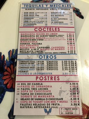 Menu photo 3 La Adelita Barcelona, B Menu photo 3 La Adelita Barcelona, B