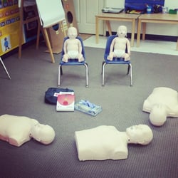 iCertCPR - Getting ready for an awesome class with Kindercare Preschool teachers in Boynton Beach.