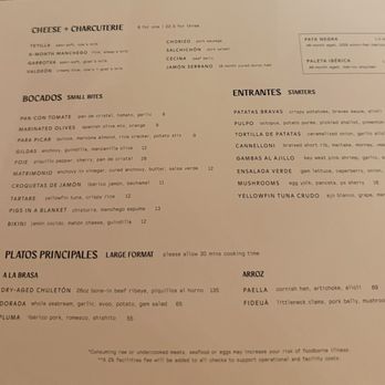 Lumbre - Menu - Spanish Near Me - Tampa, Florida