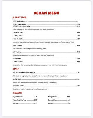 Menu photo 5 Unique Indian Cuisine Denver, CO Menu photo 5 Unique Indian Cuisine Denver, CO
