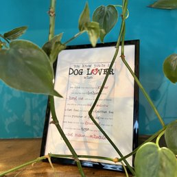 a picture of a dog lover's menu