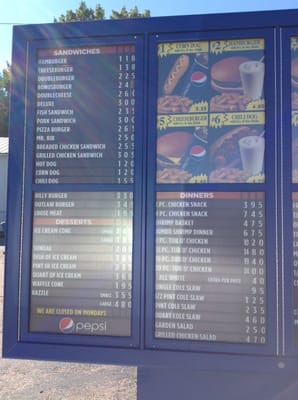 Menu photo 2 Billy Boy Drive Thru Sioux City, IA