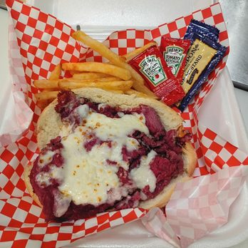 Hoover Dam Lodge - Pastrami sandwich with fries - Hotels Near Me - Boulder City, Nevada