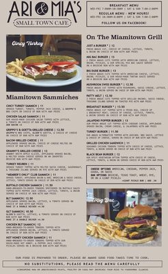 Menu photo 3 Ari & Mia's Small Town Cafe Miamitown, OH Menu photo 3 Ari & Mia's Small Town Cafe Miamitown, OH