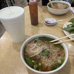 Pho with no meat, Lemonade Pho with no meat, Lemonade