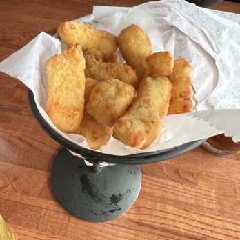 Common Man Tap & Table - cheese curds in tall cone - Pubs Near Me - Ellsworth, Wisconsin