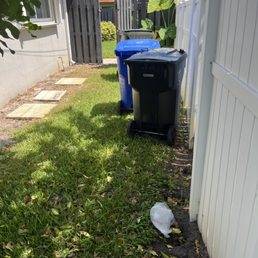 Garbage on ground