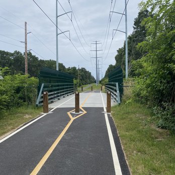 North Shore Rail Trail - Bridge over street - Parks Near Me - Mount Sinai, New York