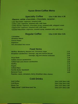 Menu photo 3 Yazoo Brew Yazoo City, MS Menu photo 3 Yazoo Brew Yazoo City, MS