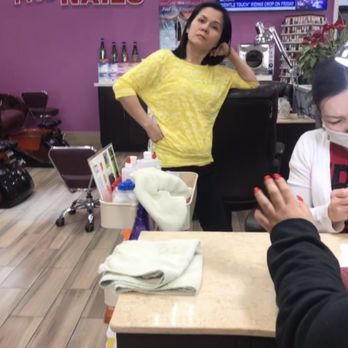 Pros Nails - Tryna pretend like she not doing anything - Nail Salons Near Me - Bellflower, California