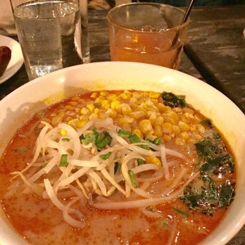 Chaplin's - Vegetarian tan tan men ramen ($14) with added butter corn ($2) - Cocktail Bars Near Me - Washington, DC, District of Columbia Chaplin's - Vegetarian tan tan men ramen ($14) with added butter corn ($2) - Cocktail Bars Near Me - Washington, DC, District of Columbia