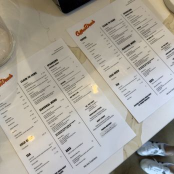 CoffeeDrunk - Menu as of May 2026 - Coffee & Tea Near Me - Long Beach, California