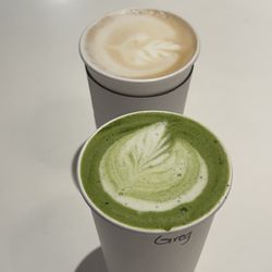 Village Coffee - Matcha Latte and Mocha Latte