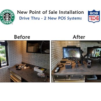 808 Tech Services - 2 New POS terminals for the Drive Thru @ Starbucks - IT Services & Computer Repair Near Me - Kailua, Hawaii