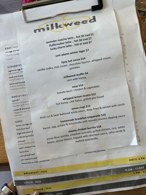 Menu photo 1 Milkweed Boston, MA