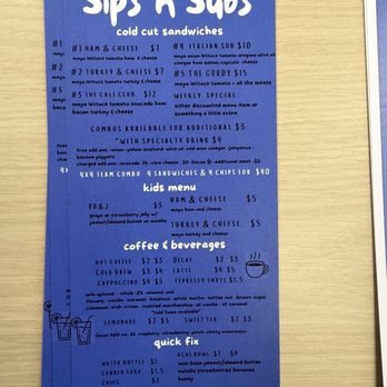 Sips N Subs - Menu - Sandwiches Near Me - Bakersfield, California