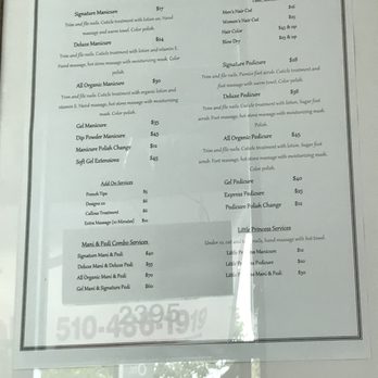 Berkeley Pinkies - Price list - Nail Salons Near Me - Berkeley, California
