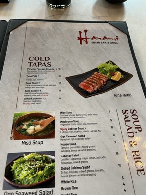 Menu photo 2 Hanami Sushi Bar & Grill Belmont, MA