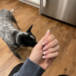 Golden Nail Bar - Acrylic fill with French