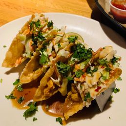 Chicken Wonton Tacos