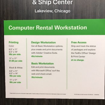 FedEx Office Print & Ship Center - Prices - Shipping Centers Near Me - Chicago, Illinois FedEx Office Print & Ship Center - Prices - Shipping Centers Near Me - Chicago, Illinois