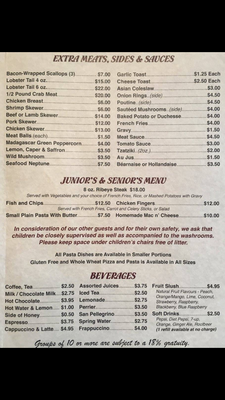 Menu photo 2 Zambelli Leduc, AB Menu photo 2 Zambelli Leduc, AB