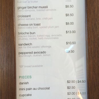 The Tiller Coffee - Menu winter 2014 - Coffee & Tea Near Me - Alderley, QLD